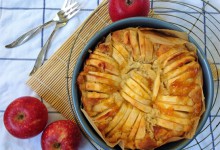Versunkener Apfel - Aprikosen - Rührkuchen